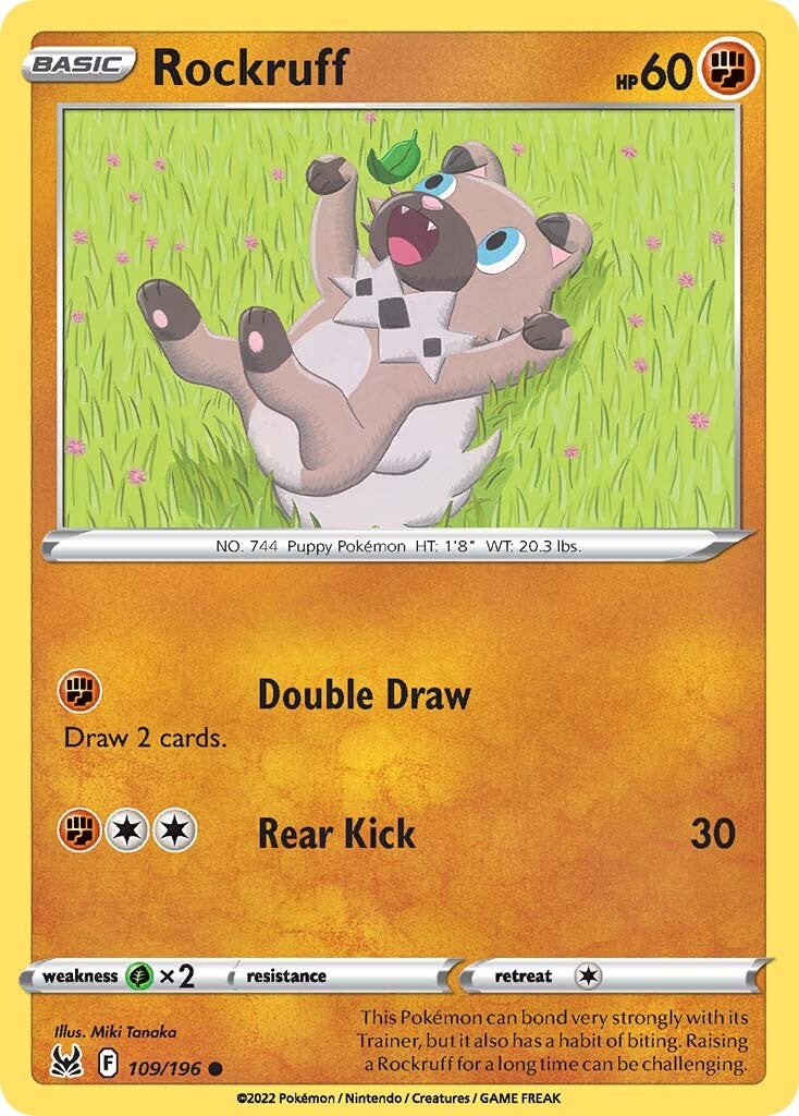 Rockruff (109/196) [Sword & Shield: Lost Origin] | Jomio and Rueliete's Cards and Comics