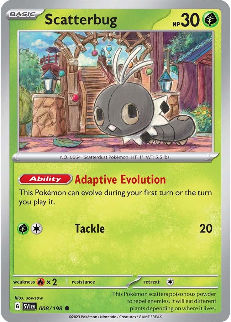Scatterbug (008/198) [Scarlet & Violet: Base Set] | Jomio and Rueliete's Cards and Comics