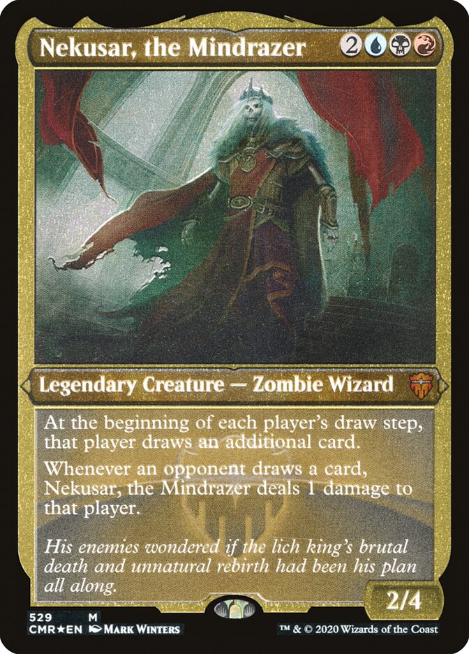Nekusar, the Mindrazer (Etched) [Commander Legends] | Jomio and Rueliete's Cards and Comics