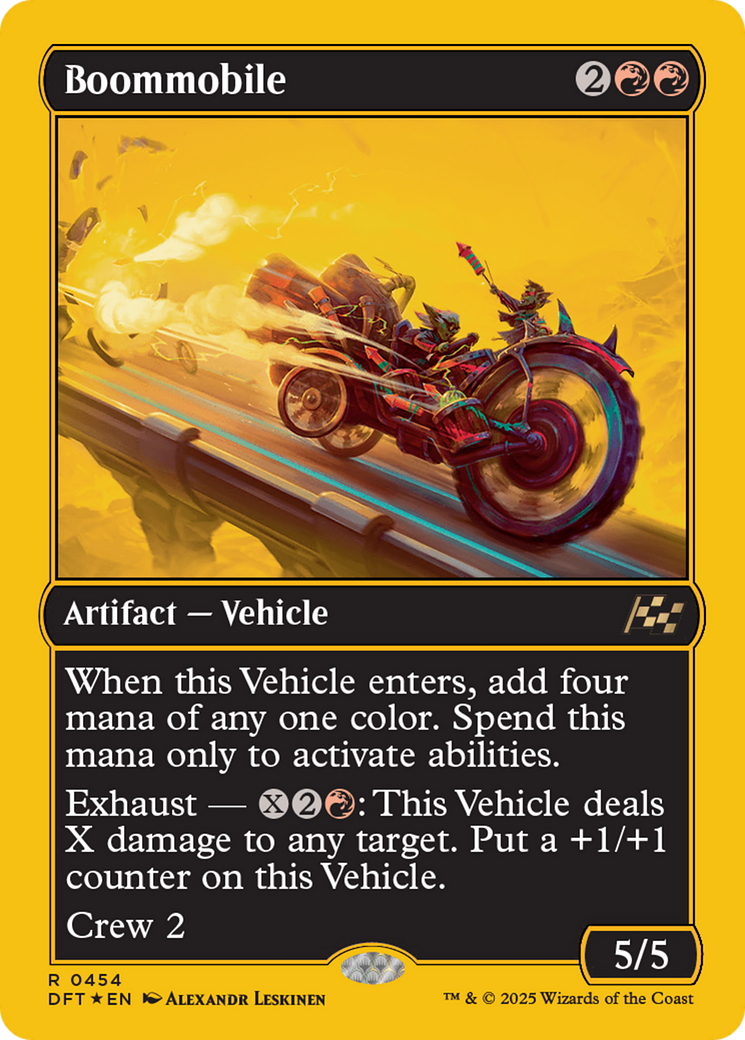 Boommobile (First-Place Foil) [Aetherdrift] | Jomio and Rueliete's Cards and Comics