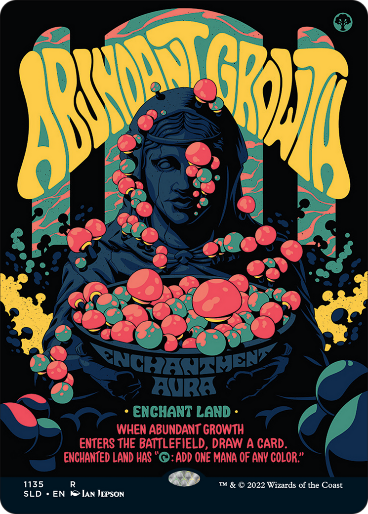 Abundant Growth (Borderless) [Secret Lair Drop Series] | Jomio and Rueliete's Cards and Comics