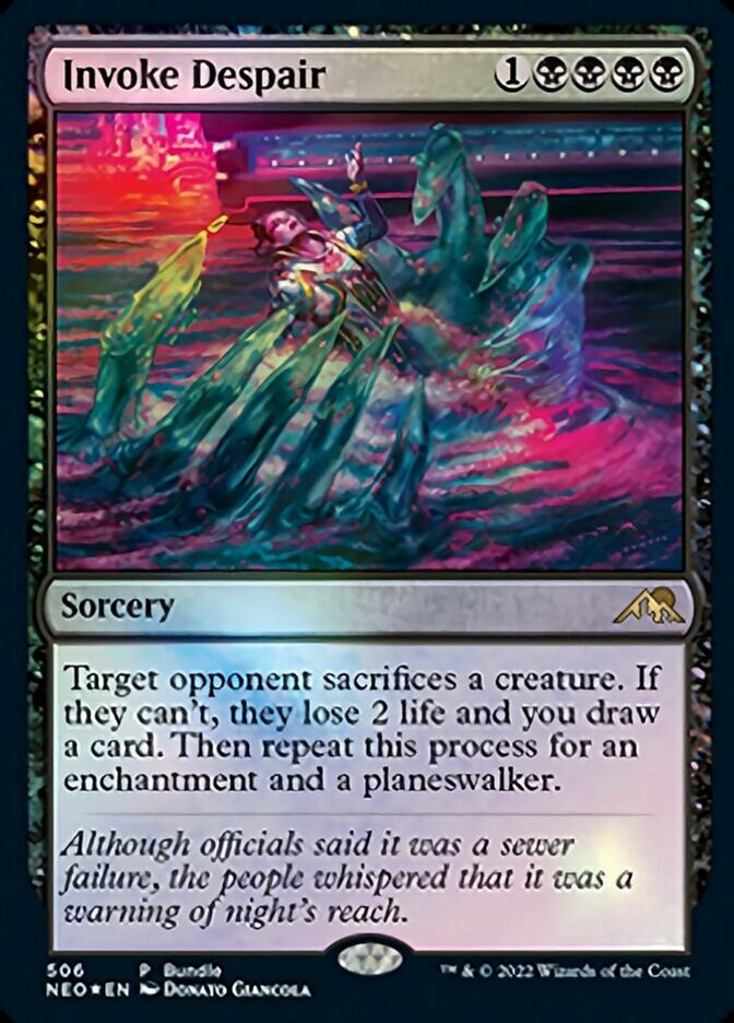 Invoke Despair (Bundle) [Kamigawa: Neon Dynasty] | Jomio and Rueliete's Cards and Comics