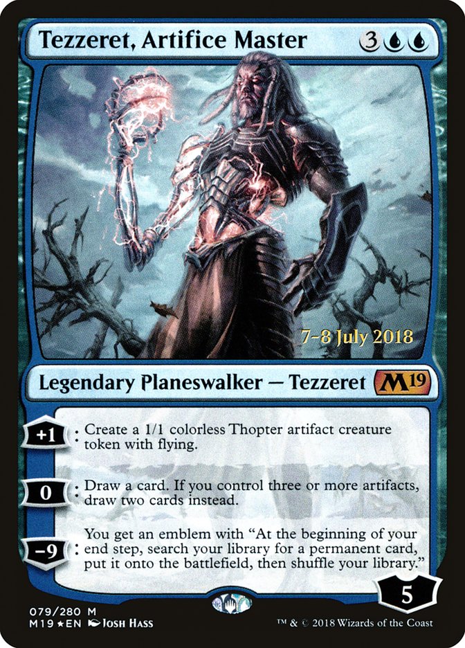 Tezzeret, Artifice Master [Core Set 2019 Prerelease Promos] | Jomio and Rueliete's Cards and Comics