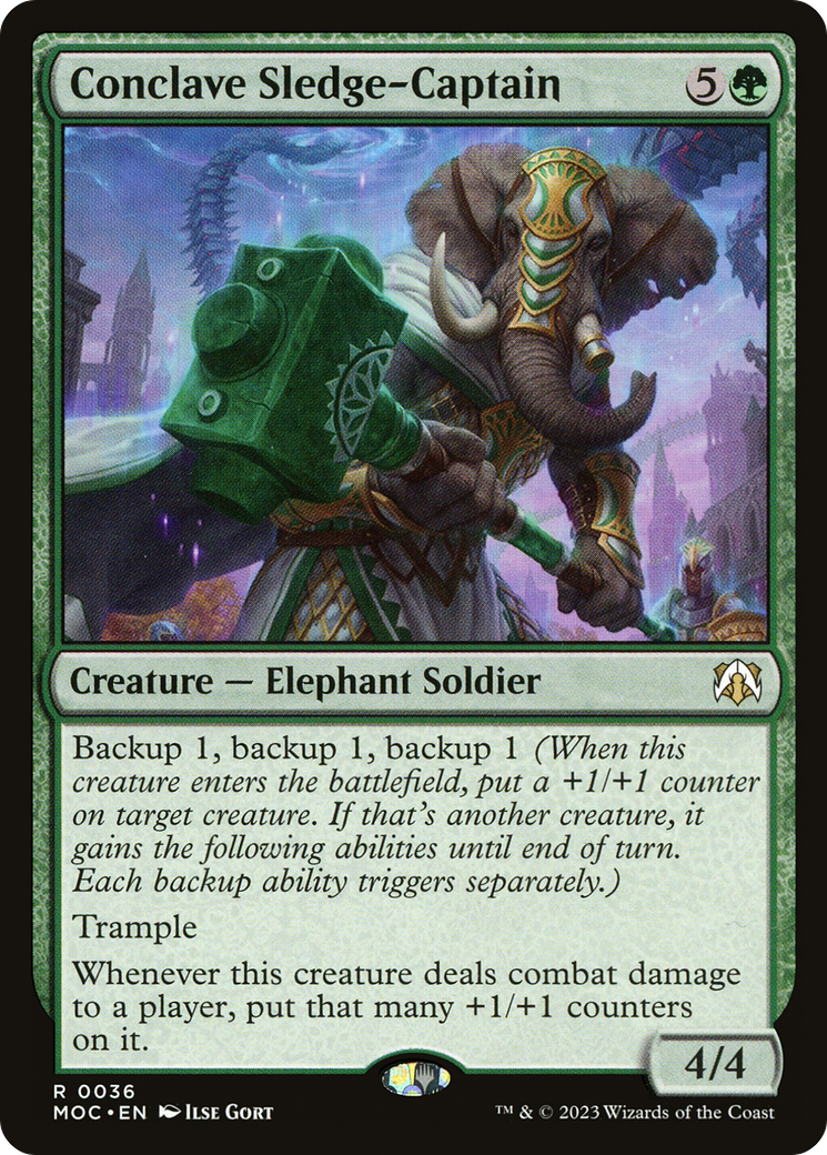 Conclave Sledge-Captain [March of the Machine Commander] | Jomio and Rueliete's Cards and Comics