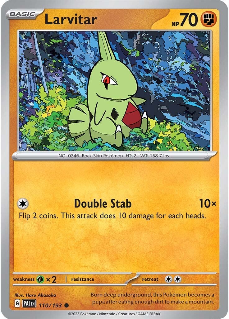 Larvitar (110/193) [Scarlet & Violet: Paldea Evolved] | Jomio and Rueliete's Cards and Comics