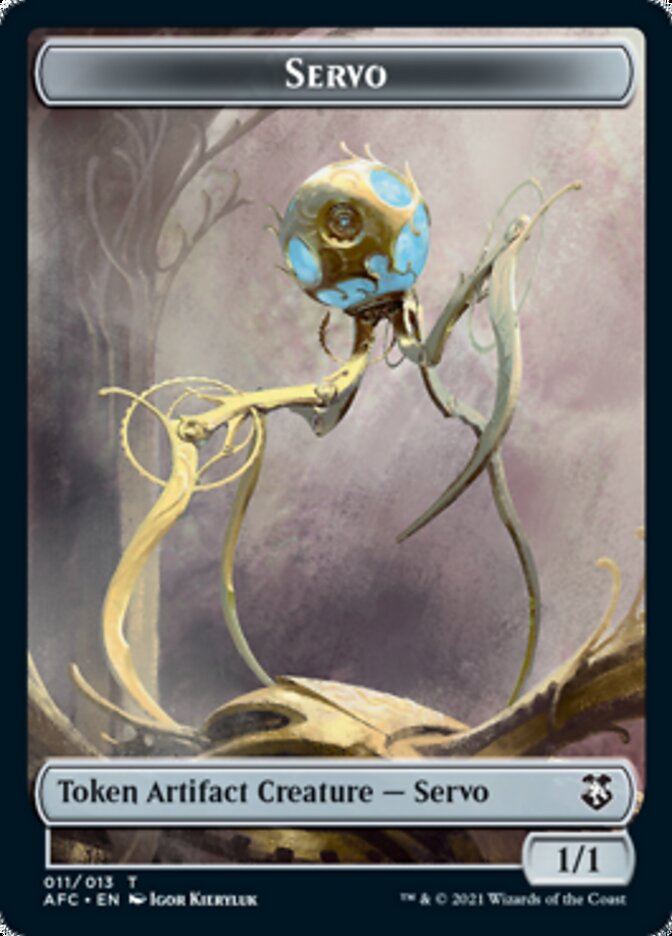 Servo // Zombie Double-Sided Token [Dungeons & Dragons: Adventures in the Forgotten Realms Commander Tokens] | Jomio and Rueliete's Cards and Comics
