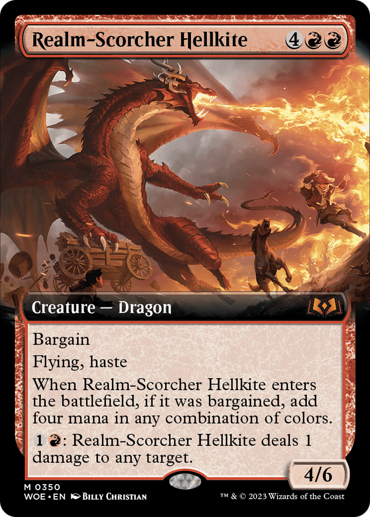 Realm-Scorcher Hellkite (Extended Art) [Wilds of Eldraine] | Jomio and Rueliete's Cards and Comics