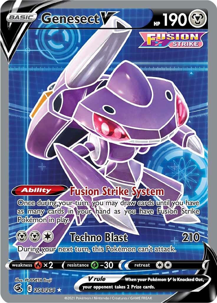 Genesect V (254/264) [Sword & Shield: Fusion Strike] | Jomio and Rueliete's Cards and Comics