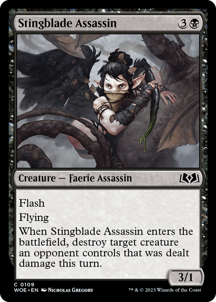 Stingblade Assassin [Wilds of Eldraine] | Jomio and Rueliete's Cards and Comics