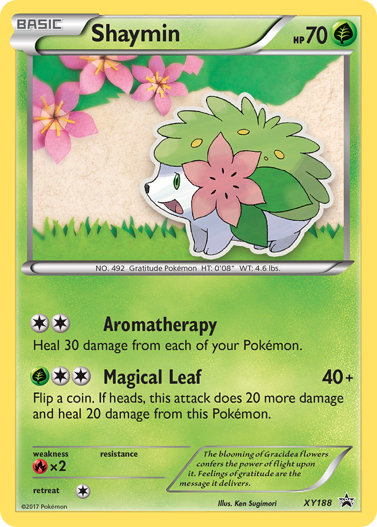 Shaymin (XY188) [XY: Black Star Promos] | Jomio and Rueliete's Cards and Comics