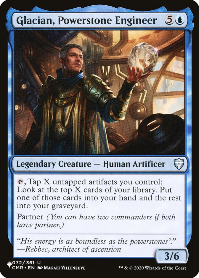 Glacian, Powerstone Engineer [The List] | Jomio and Rueliete's Cards and Comics
