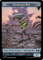 Phyrexian Myr // Knight Double-Sided Token [March of the Machine Tokens] | Jomio and Rueliete's Cards and Comics