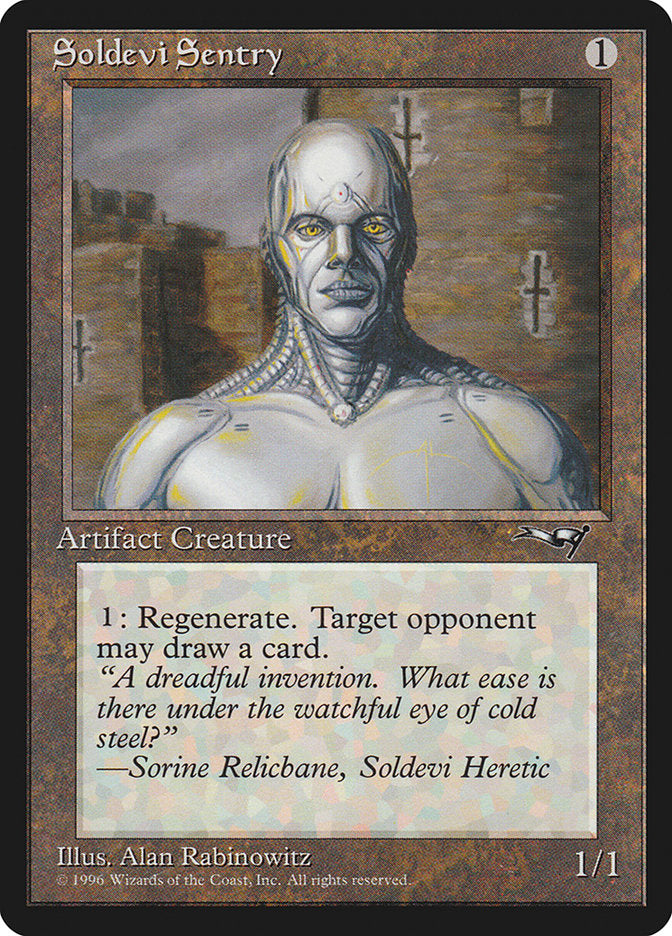Soldevi Sentry (Tower Background) [Alliances] | Jomio and Rueliete's Cards and Comics