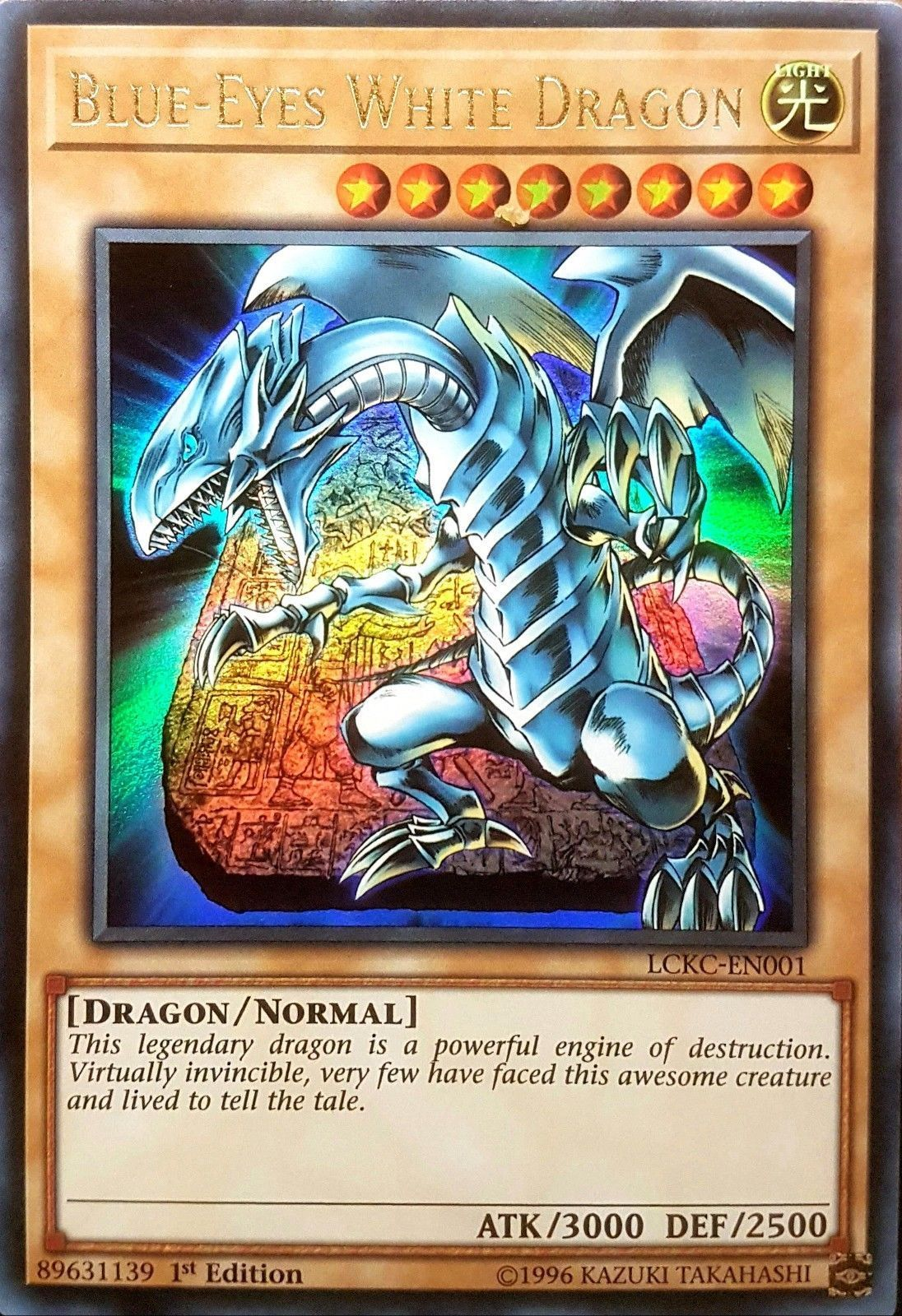 Blue-Eyes White Dragon (Version 4) [LCKC-EN001] Ultra Rare | Jomio and Rueliete's Cards and Comics