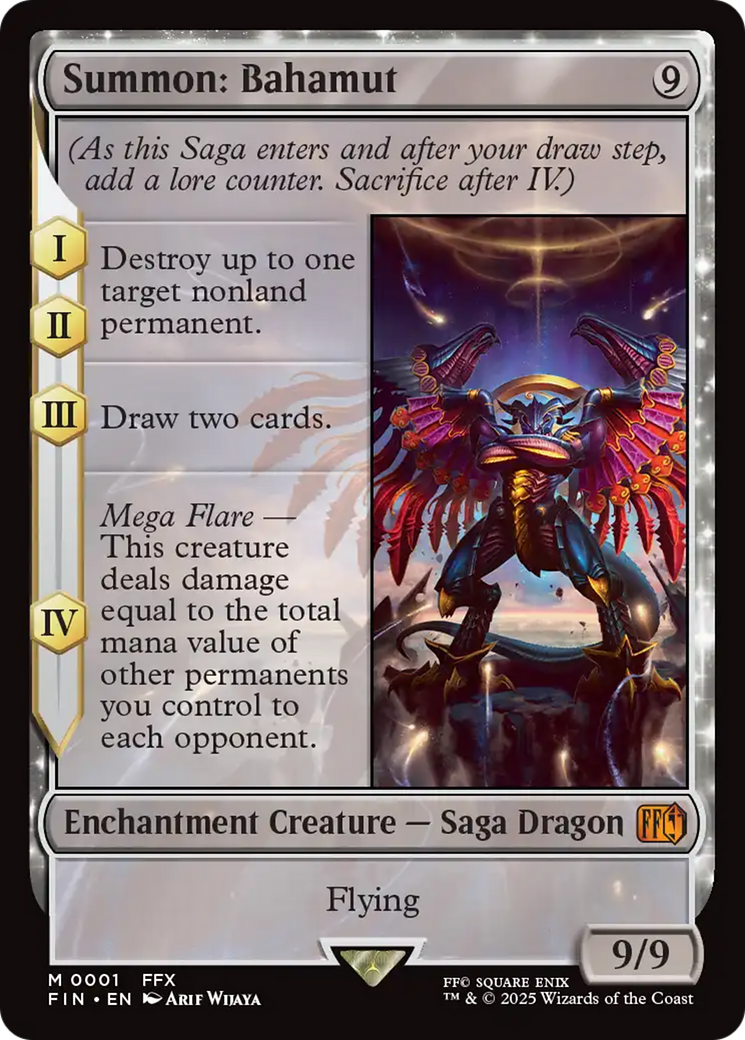 Summon: Bahamut [FINAL FANTASY] | Jomio and Rueliete's Cards and Comics