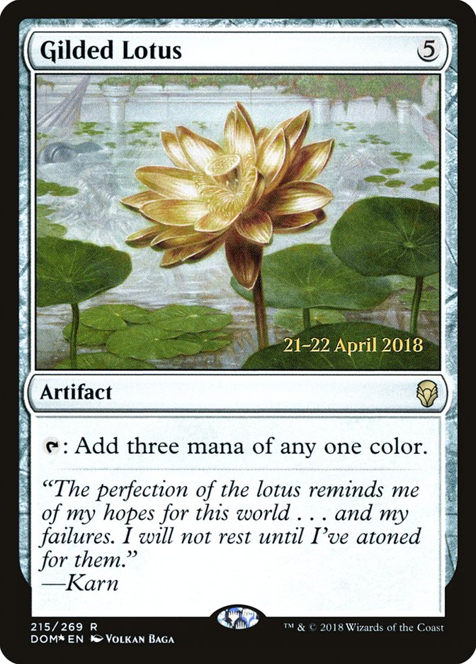 Gilded Lotus [Dominaria Prerelease Promos] | Jomio and Rueliete's Cards and Comics