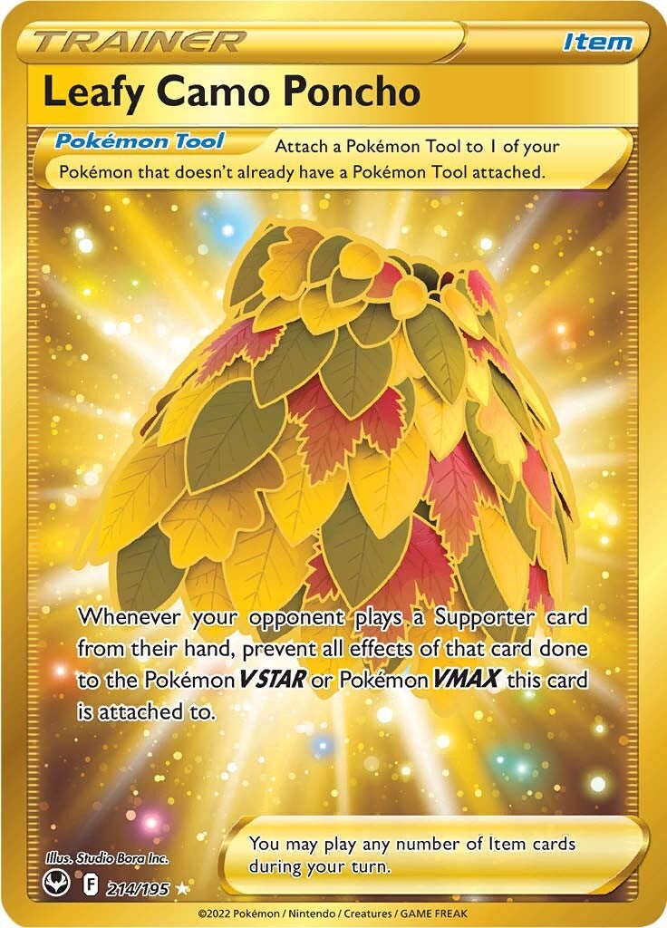 Leafy Camo Poncho (214/195) [Sword & Shield: Silver Tempest] | Jomio and Rueliete's Cards and Comics