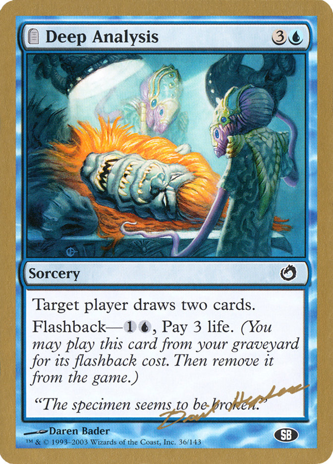Deep Analysis (Dave Humpherys) (SB) [World Championship Decks 2003] | Jomio and Rueliete's Cards and Comics