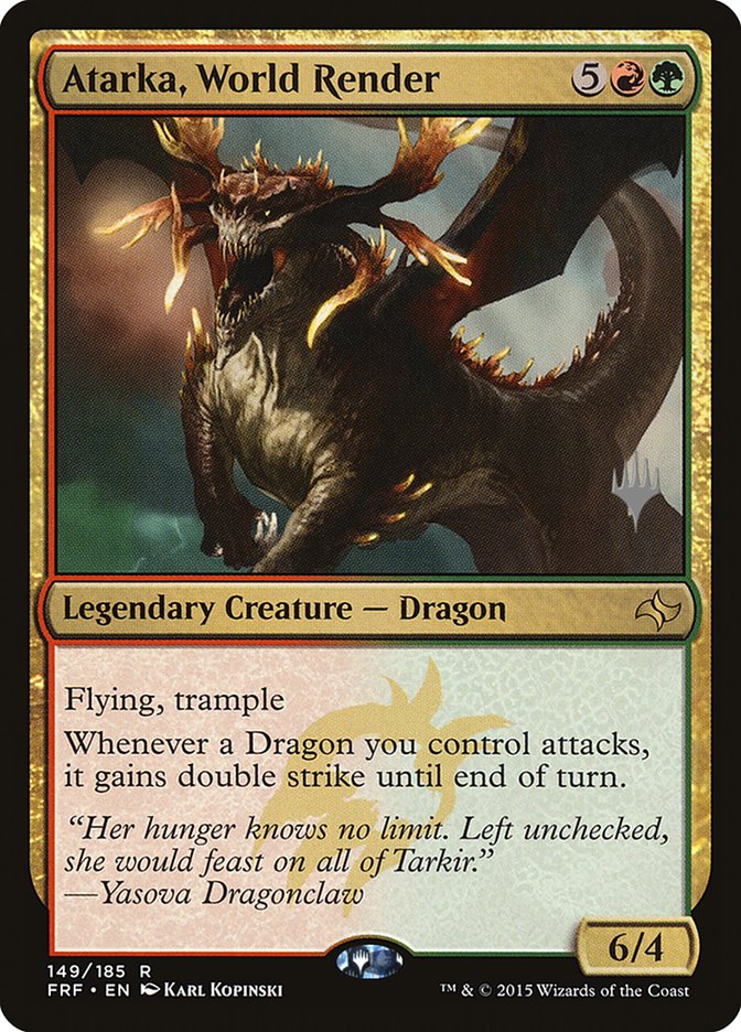 Atarka, World Render (Promo Pack) [Fate Reforged Promos] | Jomio and Rueliete's Cards and Comics