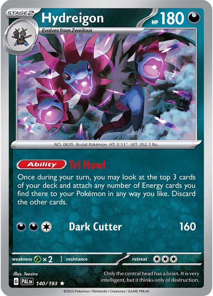 Hydreigon (140/193) [Scarlet & Violet: Paldea Evolved] | Jomio and Rueliete's Cards and Comics