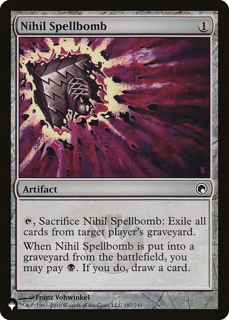 Nihil Spellbomb [The List] | Jomio and Rueliete's Cards and Comics