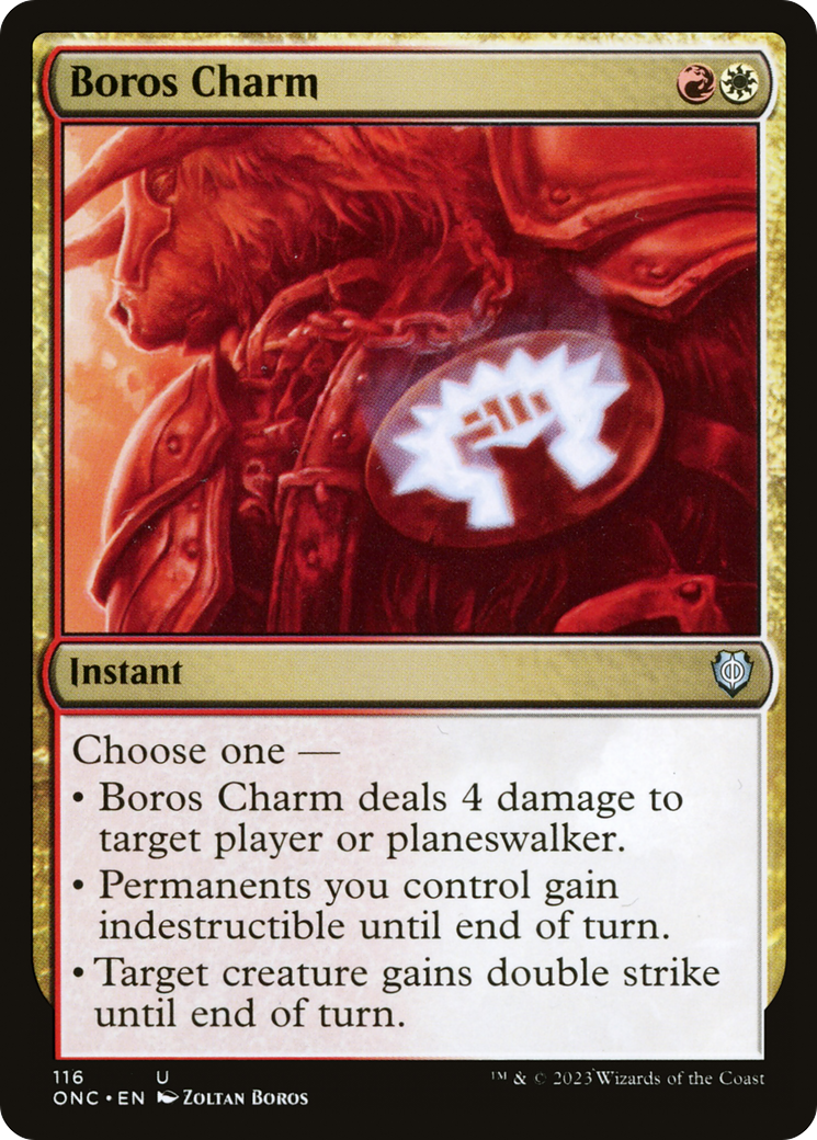 Boros Charm [Phyrexia: All Will Be One Commander] | Jomio and Rueliete's Cards and Comics