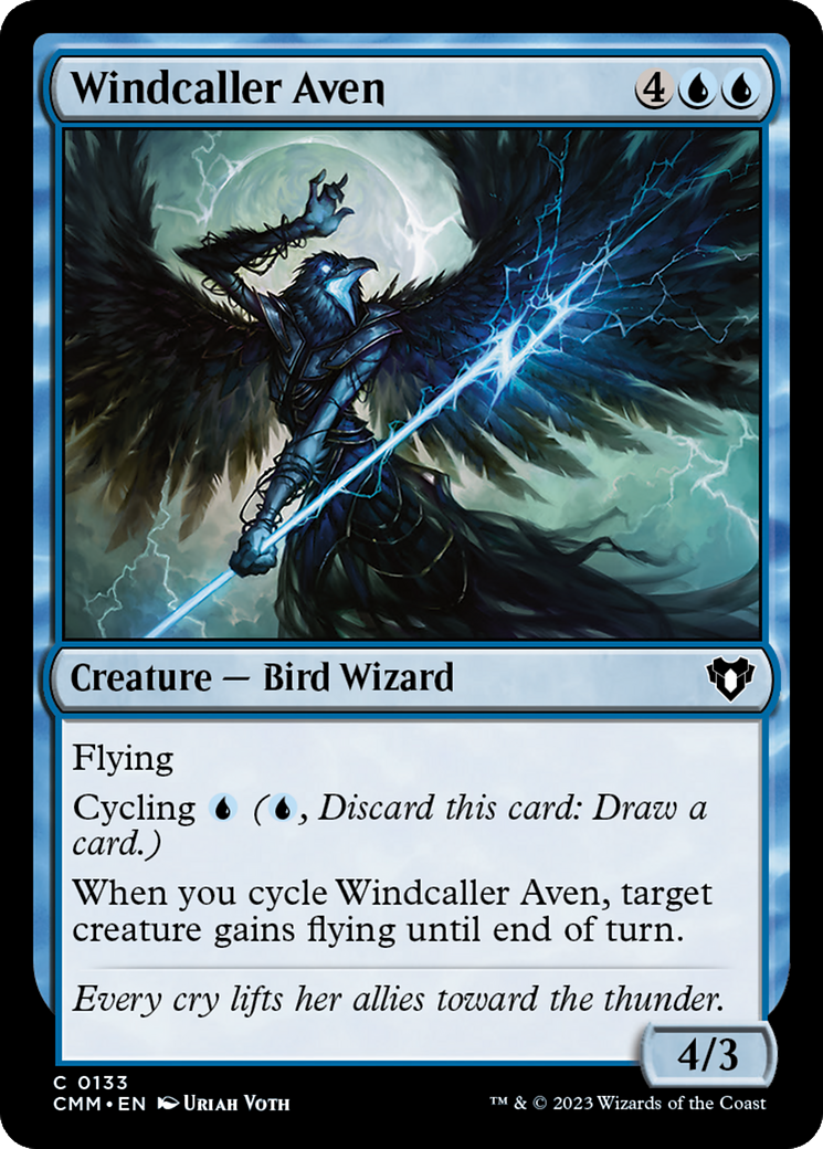 Windcaller Aven [Commander Masters] | Jomio and Rueliete's Cards and Comics