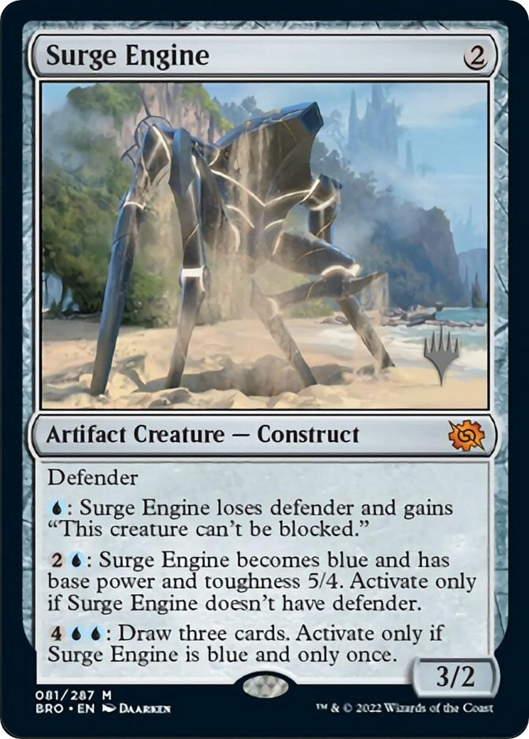 Surge Engine (Promo Pack) [The Brothers' War Promos] | Jomio and Rueliete's Cards and Comics