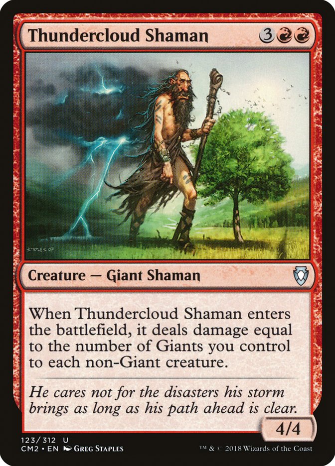 Thundercloud Shaman [Commander Anthology Volume II] | Jomio and Rueliete's Cards and Comics