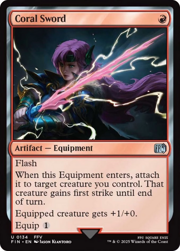 Coral Sword [FINAL FANTASY] | Jomio and Rueliete's Cards and Comics