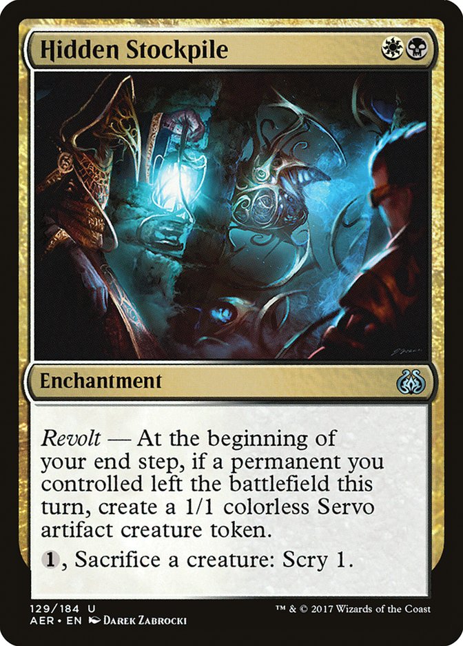 Hidden Stockpile [Aether Revolt] | Jomio and Rueliete's Cards and Comics