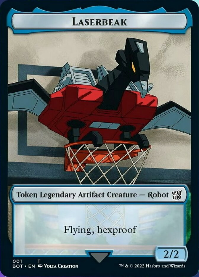 Laserbeak [Transformers Tokens] | Jomio and Rueliete's Cards and Comics