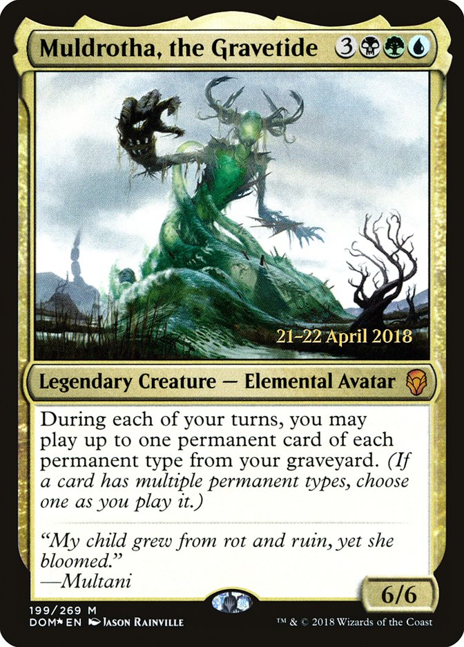Muldrotha, the Gravetide [Dominaria Prerelease Promos] | Jomio and Rueliete's Cards and Comics