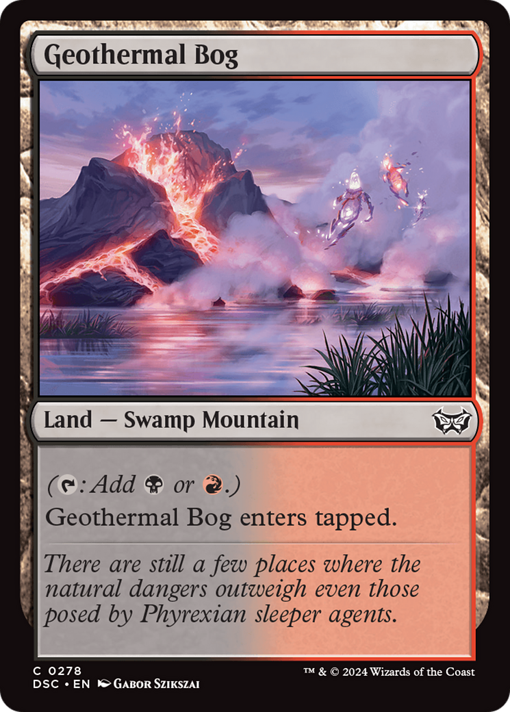 Geothermal Bog [Duskmourn: House of Horror Commander] | Jomio and Rueliete's Cards and Comics