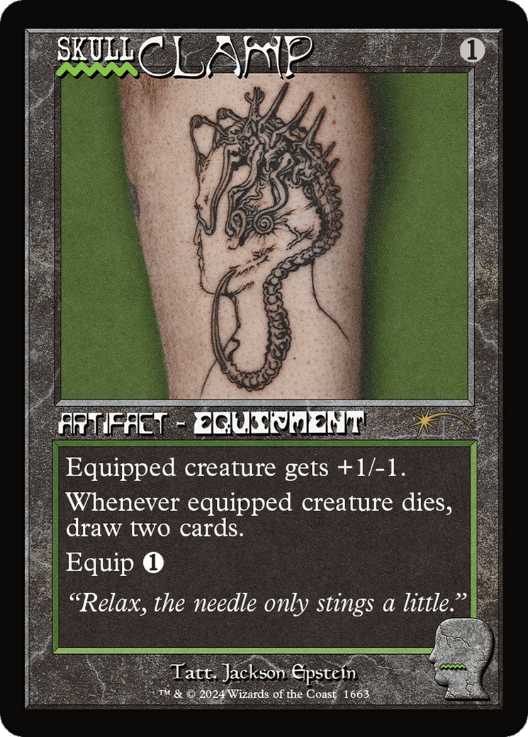 Skullclamp (Rainbow Foil) [Secret Lair Drop Series] | Jomio and Rueliete's Cards and Comics