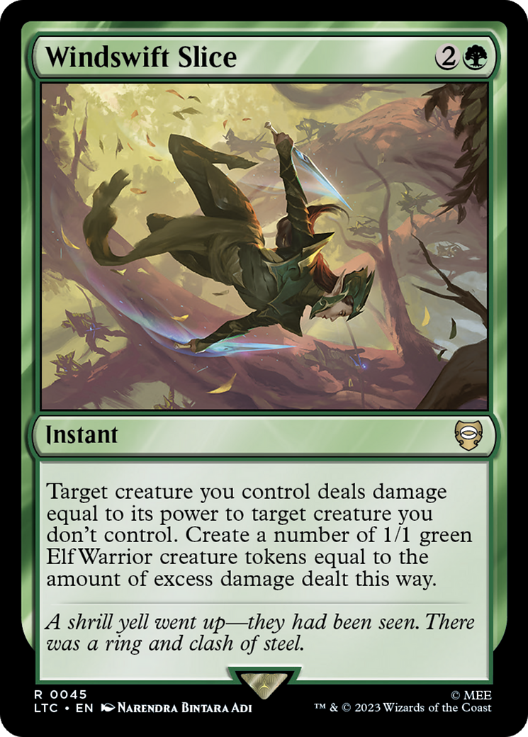 Windswift Slice [The Lord of the Rings: Tales of Middle-Earth Commander] | Jomio and Rueliete's Cards and Comics