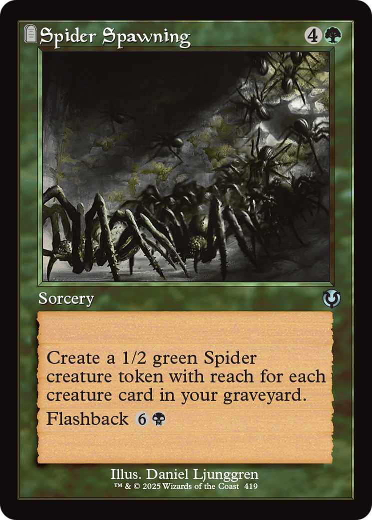 Spider Spawning (Retro Frame) [Innistrad Remastered] | Jomio and Rueliete's Cards and Comics