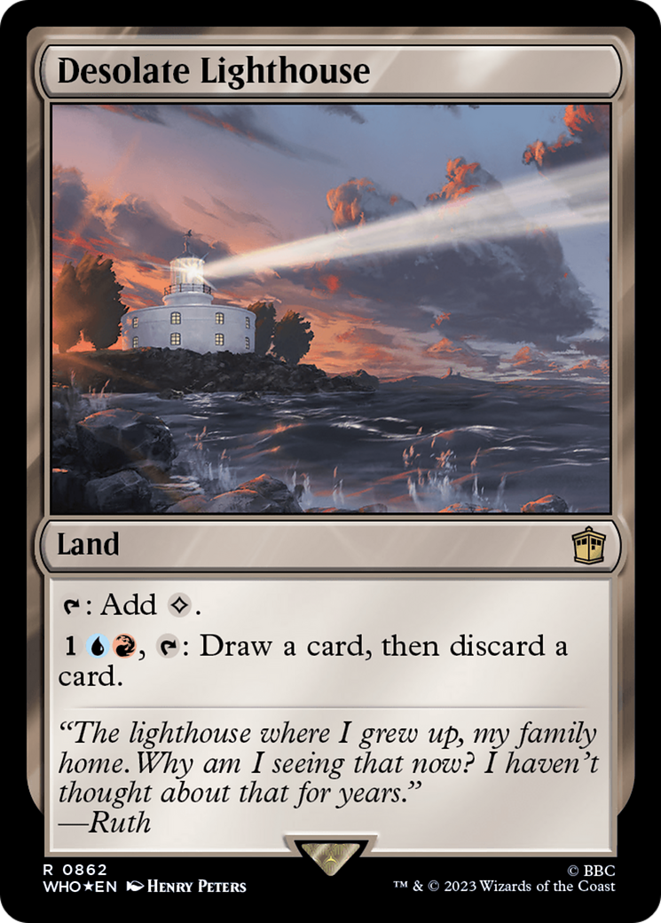 Desolate Lighthouse (Surge Foil) [Doctor Who] | Jomio and Rueliete's Cards and Comics