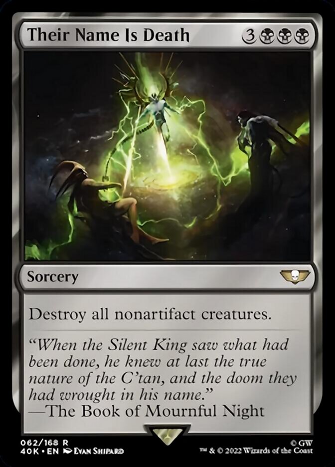 Their Name Is Death (Surge Foil) [Warhammer 40,000] | Jomio and Rueliete's Cards and Comics