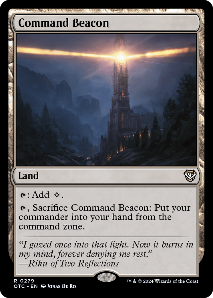 Command Beacon [Outlaws of Thunder Junction Commander] | Jomio and Rueliete's Cards and Comics