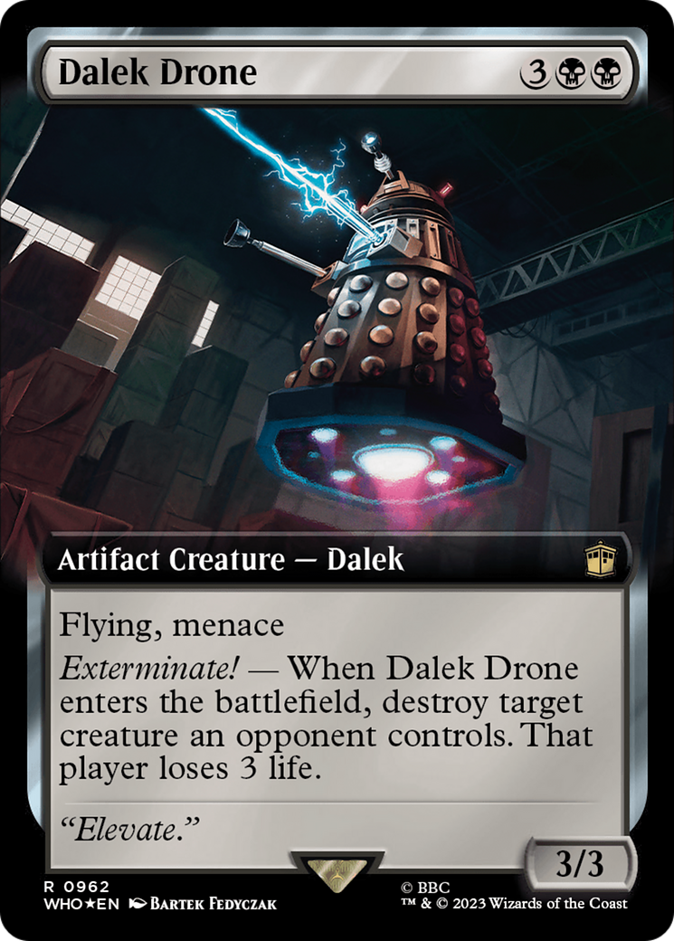 Dalek Drone (Extended Art) (Surge Foil) [Doctor Who] | Jomio and Rueliete's Cards and Comics