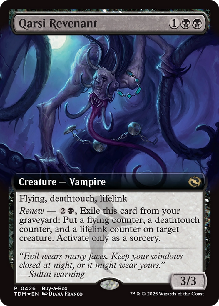Qarsi Revenant (Extended Art) (Buy-A-Box) [Tarkir: Dragonstorm Promos] | Jomio and Rueliete's Cards and Comics