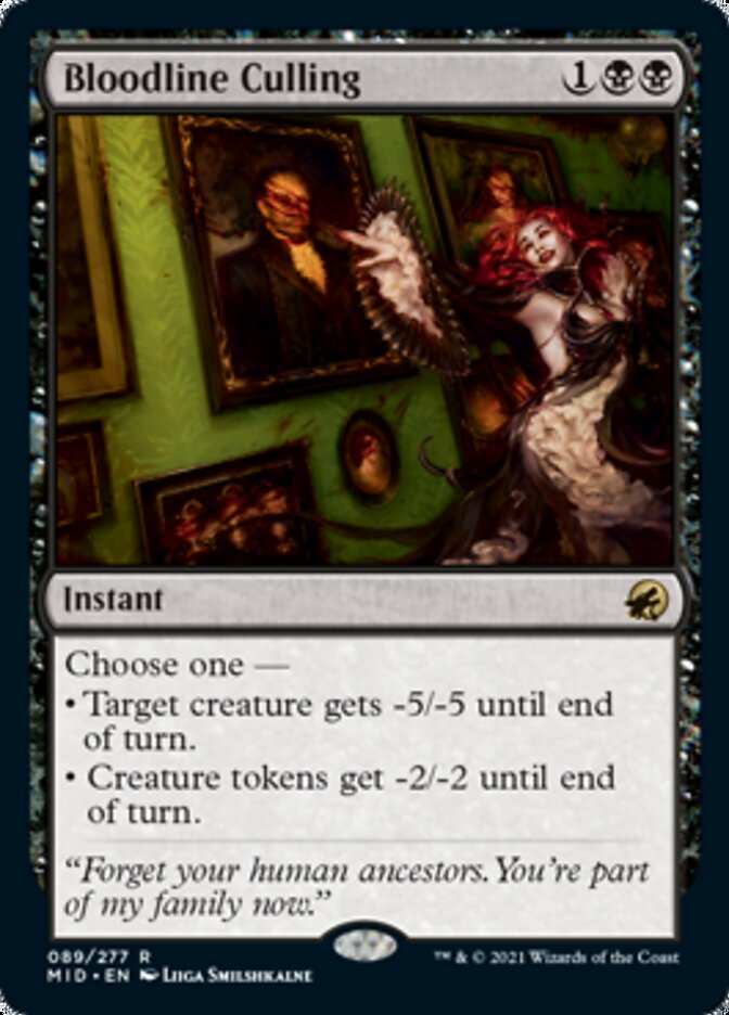 Bloodline Culling [Innistrad: Midnight Hunt] | Jomio and Rueliete's Cards and Comics