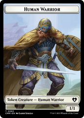 Human Warrior // Zombie Army Double-Sided Token [Commander Masters Tokens] | Jomio and Rueliete's Cards and Comics