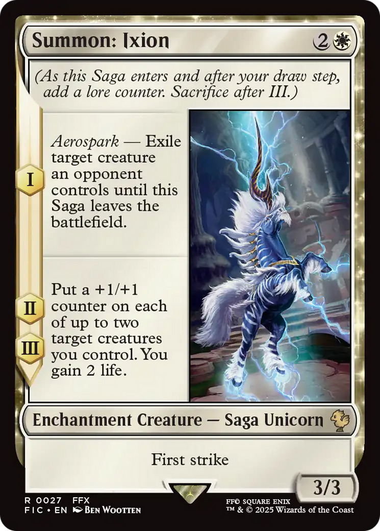 Summon: Ixion [FINAL FANTASY Commander] | Jomio and Rueliete's Cards and Comics
