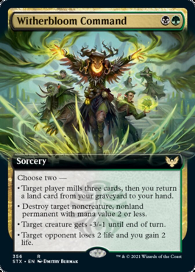 Witherbloom Command (Extended Art) [Strixhaven: School of Mages] | Jomio and Rueliete's Cards and Comics