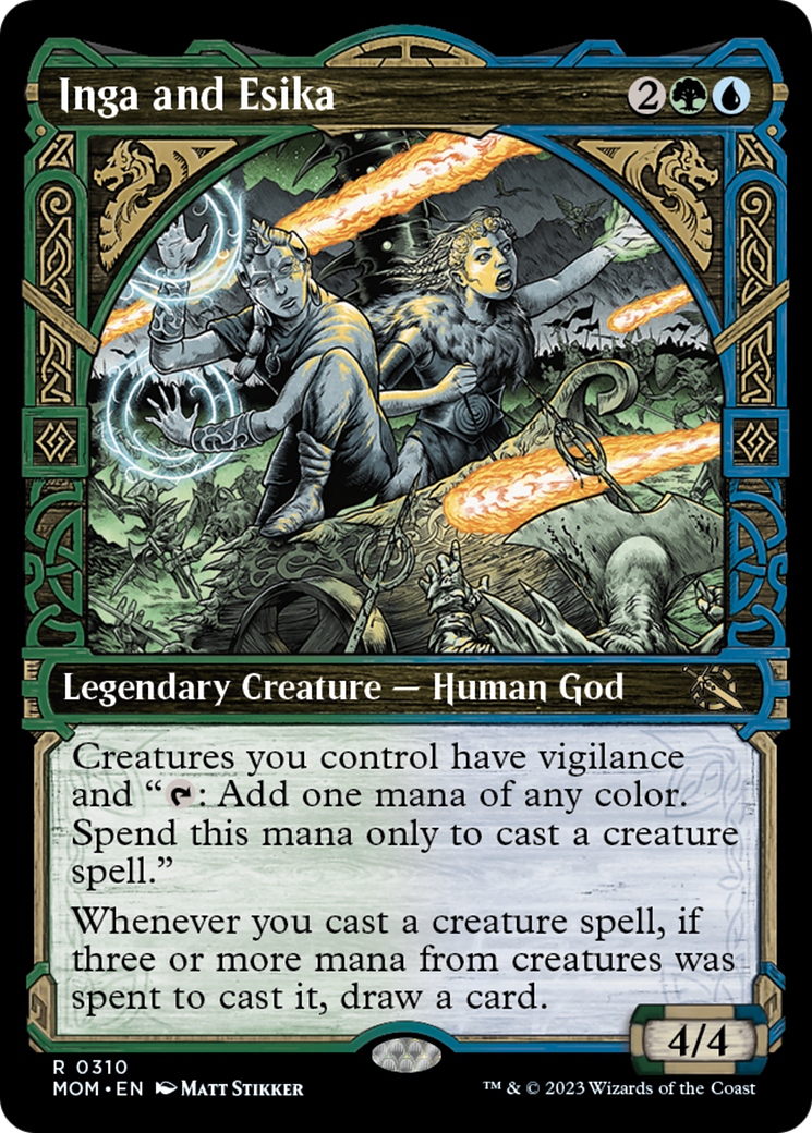 Inga and Esika (Showcase Planar Booster Fun) [March of the Machine] | Jomio and Rueliete's Cards and Comics
