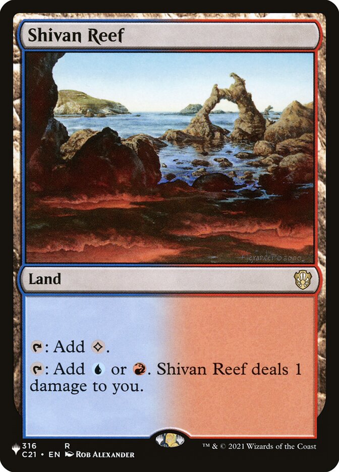 Shivan Reef [Secret Lair: Heads I Win, Tails You Lose] | Jomio and Rueliete's Cards and Comics