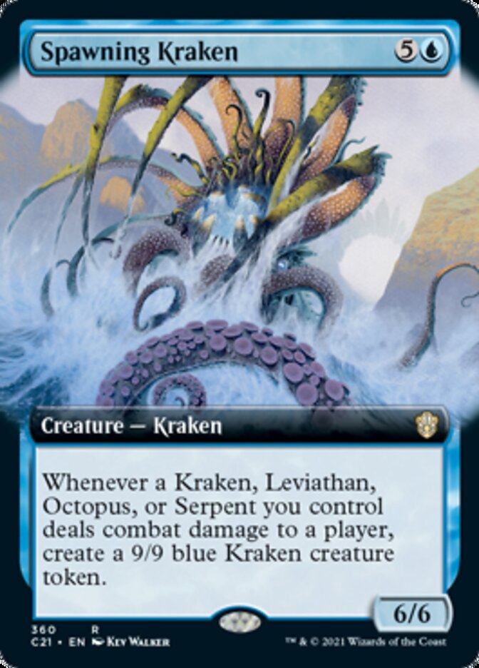 Spawning Kraken (Extended Art) [Commander 2021] | Jomio and Rueliete's Cards and Comics