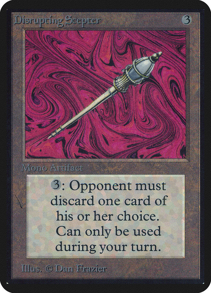 Disrupting Scepter [Alpha Edition] | Jomio and Rueliete's Cards and Comics